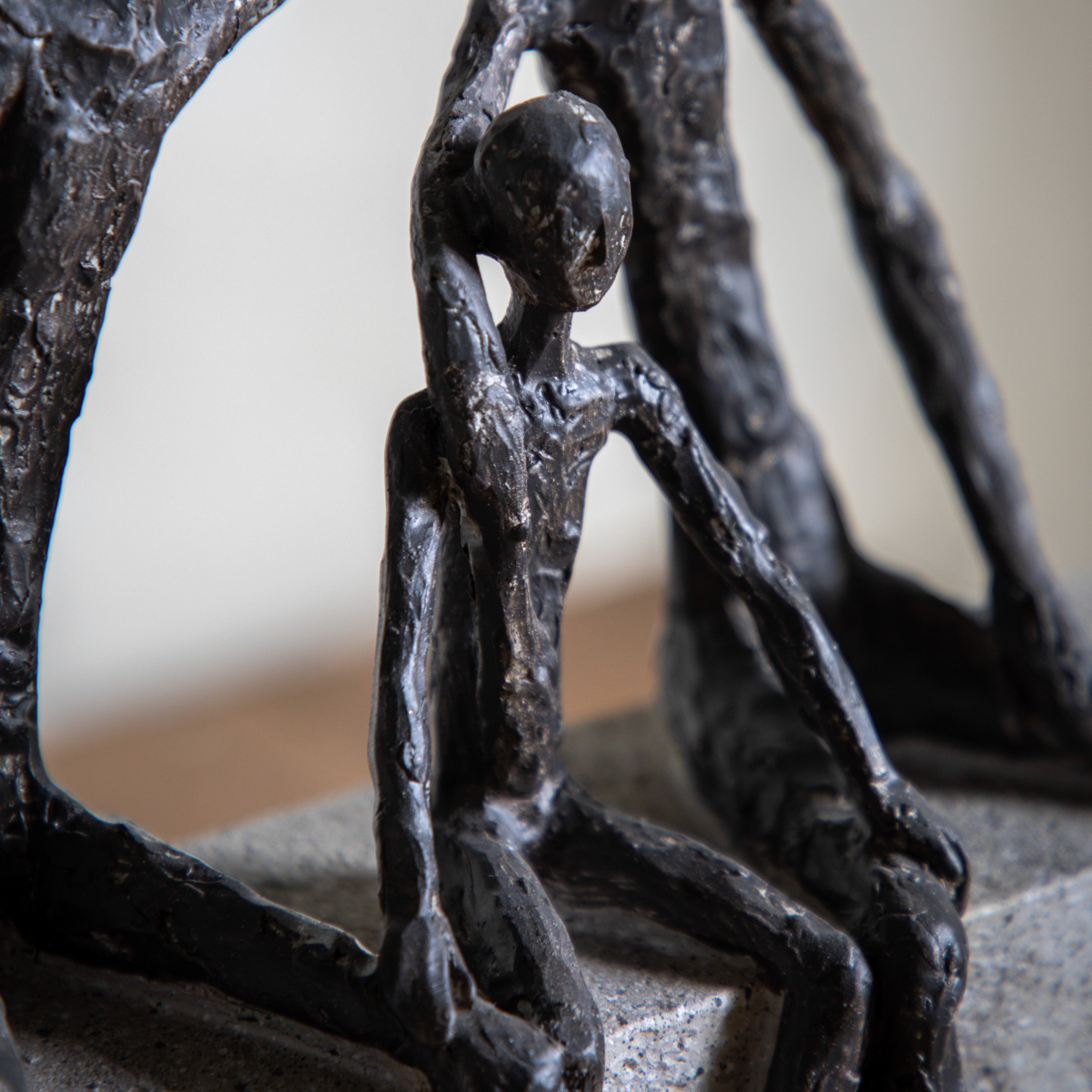 Antique Bronze The Three of Us Sculpture